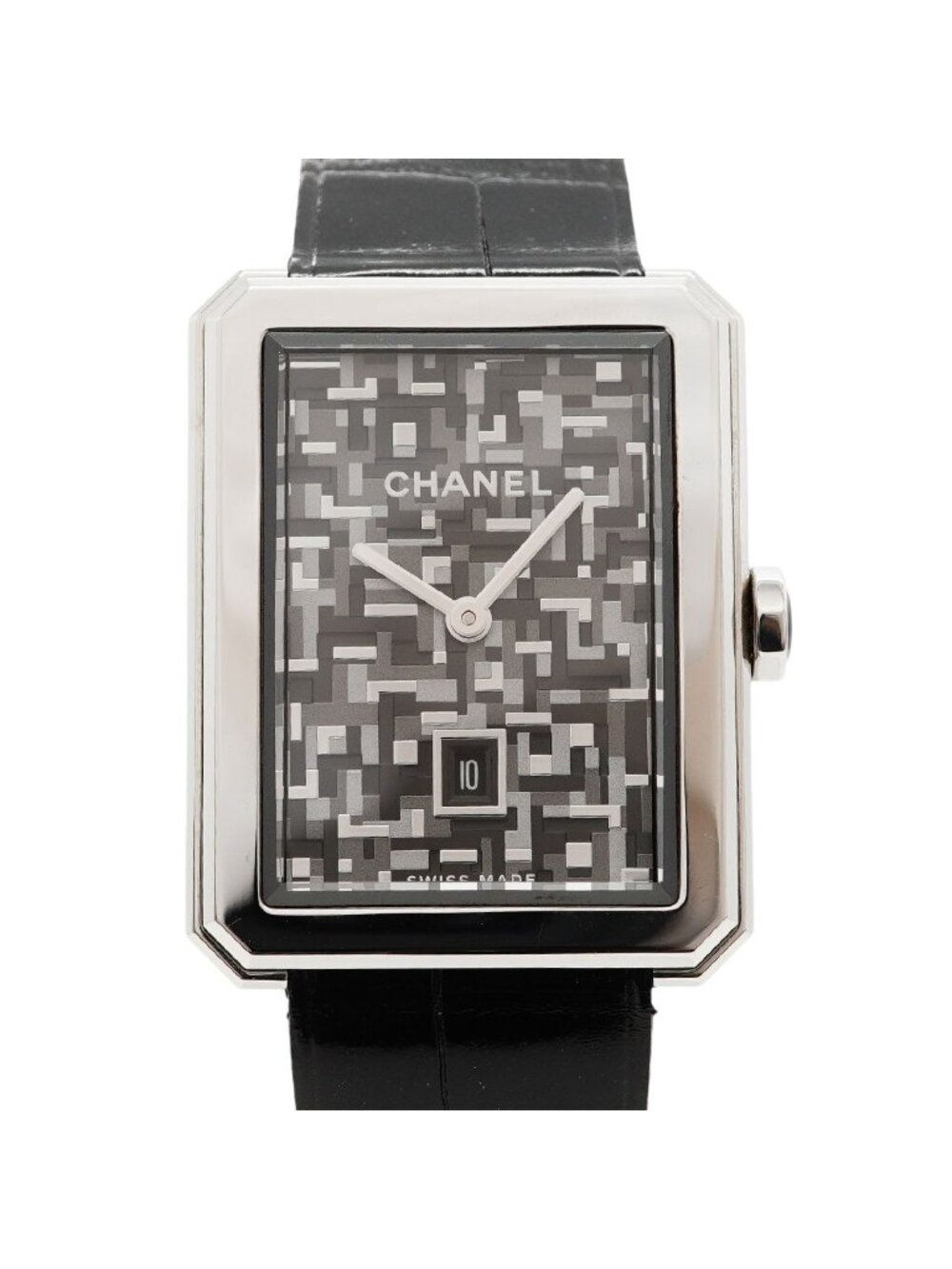 Chanel Boyfriend Neo Tweed Gray Dial Watch